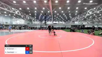 106 lbs Prelims - Ava Andersen, Misfits Code Red vs Angelina Cassioppi, Midwest Black Mambas Team 1