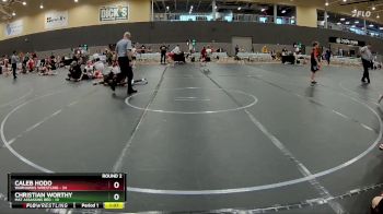 84 lbs Round 2 (6 Team) - Caleb Hodo, Warhawks Wrestling vs Christian Worthy, Mat Assassins Red