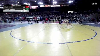 130 lbs Champ. Round 2 - Kiana Trudell, Meridian vs Kyler Scott, Century