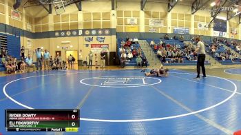 63 lbs Round 1 (8 Team) - Ryder Dowty, Indian Creek Wrestling Club (S) vs Eli Foxworthy, Alphas Wrestling