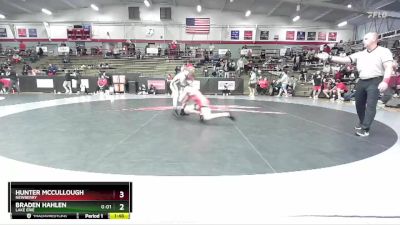 125 lbs Cons. Round 4 - Braden Hahlen, Lake Erie vs Hunter McCullough, Newberry