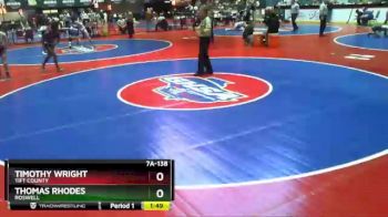 7 lbs Quarterfinal - Timothy Wright, Tift County vs Thomas Rhodes, Roswell