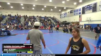 143 lbs Quarterfinal - Alondra Feliciano-Vazquez, San Fernando High School Wrest vs Emily Alvarez, Eleanor Roosevelt