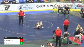 102 lbs 7th Place - Bode Marlow, Thomas Jefferson vs Brock Weiss, Jersey Shore