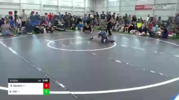 B-65 lbs Quarterfinal - Ryder Barton, WV vs Kasen Hill, NY