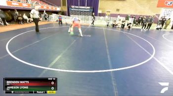 182 lbs Cons. Round 3 - Jameson Lyons, MO vs Brenden Watts, MN