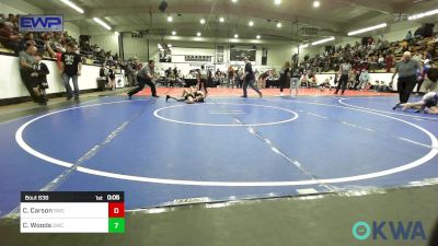 64 lbs Consi Of 4 - Koen King, Miami vs Hollis Federico, Muskogee Rougher Youth Wrestling