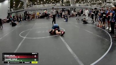 110 lbs Semis (4 Team) - Tanner Ingle, Revival Uprising Orange vs Ryan Halal, Mat Warriors Black