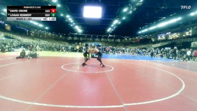 157 lbs Champ. Round 2 - David Crone, Carolina Forest vs Logan Kennedy, Cook