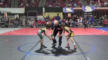 50 lbs Champ. Round 2 - Tate Lehner, Glasgow Wrestling Club vs Emmett Veca, Belgrade Wrestling Club