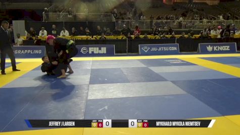 Mykhailo Mykola Niemtsev vs Jeffrey J Larsen 2025 Pan Jiu Jitsu IBJJF Championship