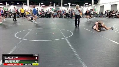 115 lbs Round 2 (8 Team) - Elliott Byers, Terps Xpress vs Rocco Bushman, Finger Lakes Elite