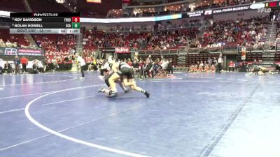 3A-144 lbs Quarterfinal - Koy Davidson, Fort Dodge vs Nolan Howell, Clear Creek-Amana