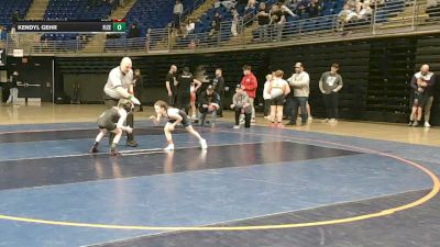63 lbs Consy 4 - Mason Williams, Wattsburg vs Kendyl Gehr, Fleetwood