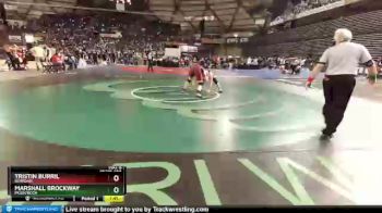 1 lbs Quarterfinal - Tristin Burril, Reardan vs Marshall Brockway, Mossyrock