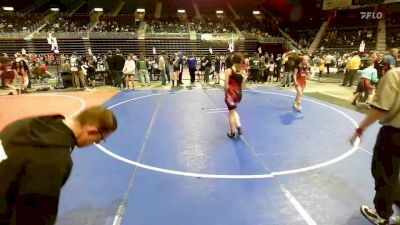 101 lbs Rr Rnd 5 - Riley Pedersen, Glasgow WC vs Lela Bellon, Mandan Wrestling