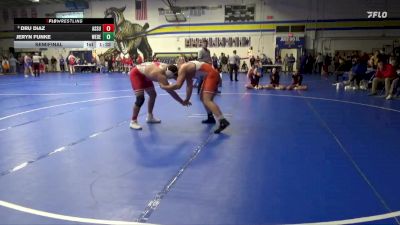 215 lbs Semifinal - Dru Diaz, Assumption, Davenport vs Jeryn Funke, West Delaware, Manchester