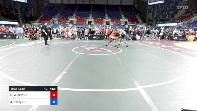 165 lbs Cons 64 #2 - Damien Wicker, AR vs Jack Harty, NC