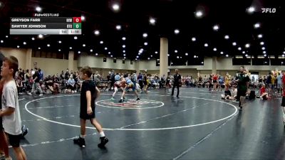152+160 Semifinal - Greyson Farr, Heflin Youth Wrestling vs Sawyer Johnson, Rockmart Takedown Club