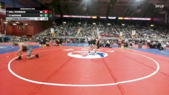 2A-138 lbs Cons. Round 2 - TJ Watkins, Tongue River vs Will Thomson, Wright