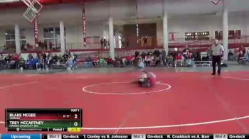 133 lbs Quarterfinal - Blake McGee, Wabash vs Trey McCartney, Marian University (IN)