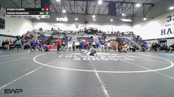 120 lbs Consolation - Ryder Flower, Tulsa Webster vs Austin Thompson, Will Rogers