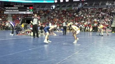 3A-113 lbs Quarterfinal - Weston Porter, Lewis Central vs Dylan Munson, Prairie, Cedar Rapids