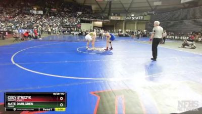 1B/2B 190 5th Place Match - Cody Strozyk, Willapa Valley vs Nate Dahlgren, Forks