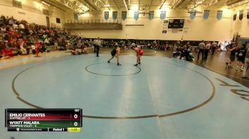 157 lbs Round 2 (3 Team) - Wyatt Malara, Thompson Valley vs Emilio Cervantes, Scottsbluff