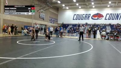 65-69 lbs Round 2 - Kash Yamada, Clackamas Wrestling Club vs Rees Bowles, West Linn