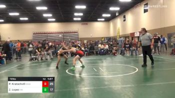 Quarterfinal - Preston Kratochvill, Badgerway Black (WI) vs Zach Lopez, 216 Wrestling (OH)