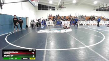 126 lbs Cons. Round 3 - Juan Orellana, Firebaugh vs Miles Chin, Castro Valley