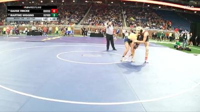 D3-150 lbs Champ. Round 1 - Martine Wiggins, Shepherd HS vs Gauge Vincke, Montrose