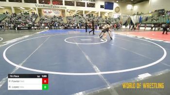 95 lbs 7th Place - Perry Fowler, Syracuse Wrestling Club (Utah) vs Roman Lopez, Coalinga Roughnecks