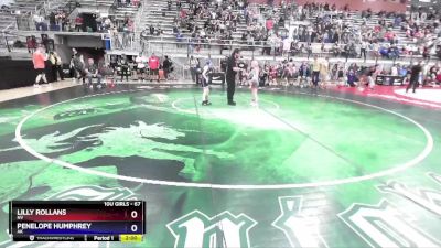 67 lbs Quarterfinal - Lilly Rollans, NV vs Penelope Humphrey, AK