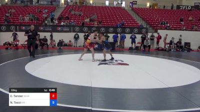 55 kg Cons 16 #2 - Cody Tanner, Bear Cave Wrestling Club vs Nico Tocci, Air Force Regional Training Center
