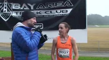 Molly Huddle (1st place) after the 2011 Bay Area Cross Challenge