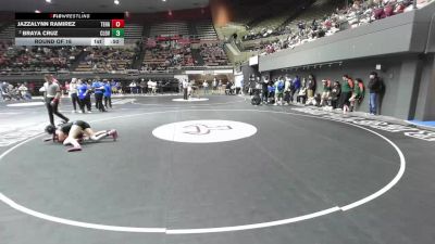 135 lbs Round Of 16 - Jazzalynn Ramirez, Tehachapi vs Braya Cruz, Clovis North
