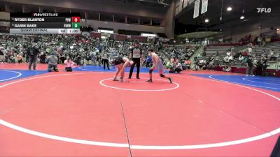 182 lbs Quarterfinal - Garin Bass, Pottsville Apache Youth Wrestling vs Ryder Blanton, PrimeTime Youth Wrestling