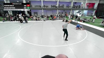 Junior Boys - 132 lbs Champ. Round 2 - Porter Mills, Team Idaho Wrestling Club vs Myles Kettwig, South Dakota