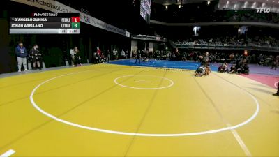 6A 120 lbs Champ. Round 1 - D`Angelo Zuniga, El Paso Pebble Hills vs Jonah Arellano, Austin Lake Travis