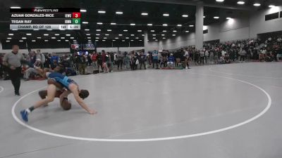 132 lbs Champ. Rd Of 128 - Azuan Gonzales-Rice, Inland Elite Wrestling Club vs Tegan Ray, Iowa