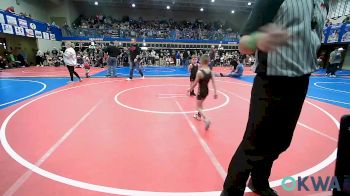 40 lbs Quarterfinal - Jaxon Bonds, Claremore Wrestling Club vs Kayde Legg, Barnsdall Youth Wrestling