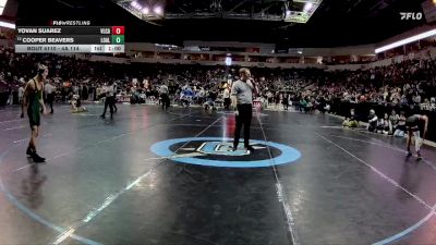 4A 114 lbs Cons. Round 1 - Cooper Beavers, Los Alamos vs Yovan Suarez, Valencia