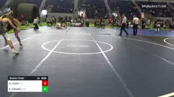 132 lbs Quarterfinal - Adam Lloyd, PV Bighorns vs Kinnly Colwell, Round Valley Club