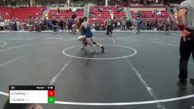 135 lbs Cons. Round 4 - Karson Davis, Iron Grapplers Wrestling Club vs Joe Tucking, Victory Wrestling