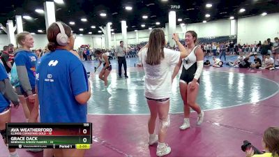 135 lbs Placement (16 Team) - Grace Dack, Nebraska Widow Makers vs Ava Weatherford, Illinois Cornstars Gold