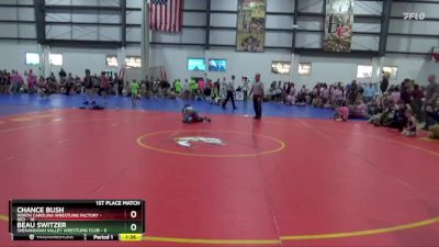 65 lbs Placement (4 Team) - Chance Bush, NORTH CAROLINA WRESTLING FACTORY - RED vs Beau Switzer, SHENANDOAH VALLEY WRESTLING CLUB