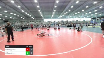 75 lbs Semifinal - Dakota Sandy, Mat Assassins vs Kooper Deputy, PA Alliance Black