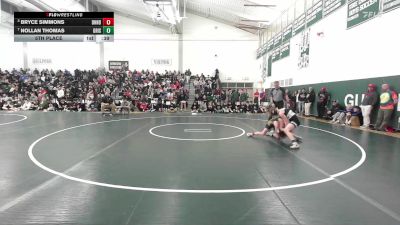 106 lbs 5th Place - Bryce Simmons, Daniel Hand vs Nollan Thomas, Griswold/Wheeler